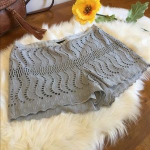 [J. Crew]light grey boho shorts, size 6